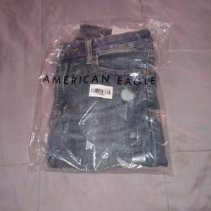 American Eagle pre-ripped jeans